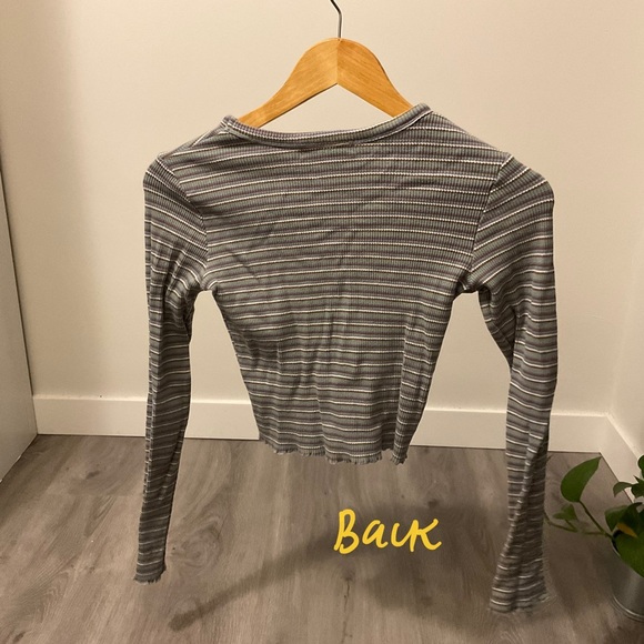 Pull&Bear Turquoise Long Sleeve Top - Picture 2 of 2